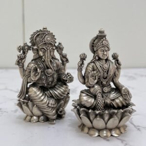 Lakshmi Ganesh Silver Idol