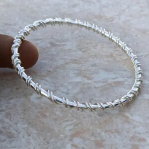 Classic Round Silver Bangles