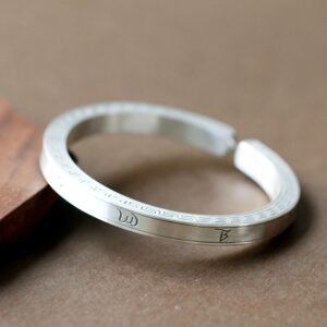 Aarav Bold Men's Silver Kada